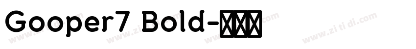 Gooper7 Bold字体转换